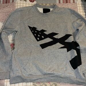 Jay-z Roc Nation Paper Planes Crewneck Sweatshirt with front pocket large